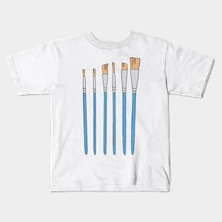 Paint Brush Set Illustration Kids T-Shirt